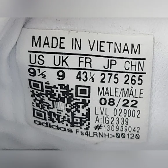 Adidas Samba Flat White Lucid Blue Shoes Men's Size 9.5 - Picture 9 of 9